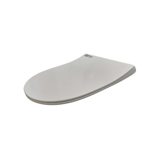 Porcelain Pedestal Replacement Toilet Seat (soft close) closed