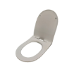 Porcelain Pedestal Replacement Toilet Seat (soft close) open